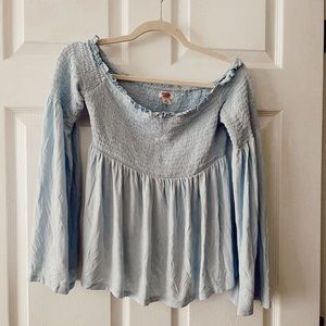 Mossimo Supply Co. | Light Blue Off Shoulder Blouse | Size M